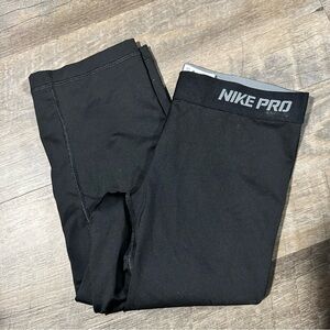 Nike pro black compression capris